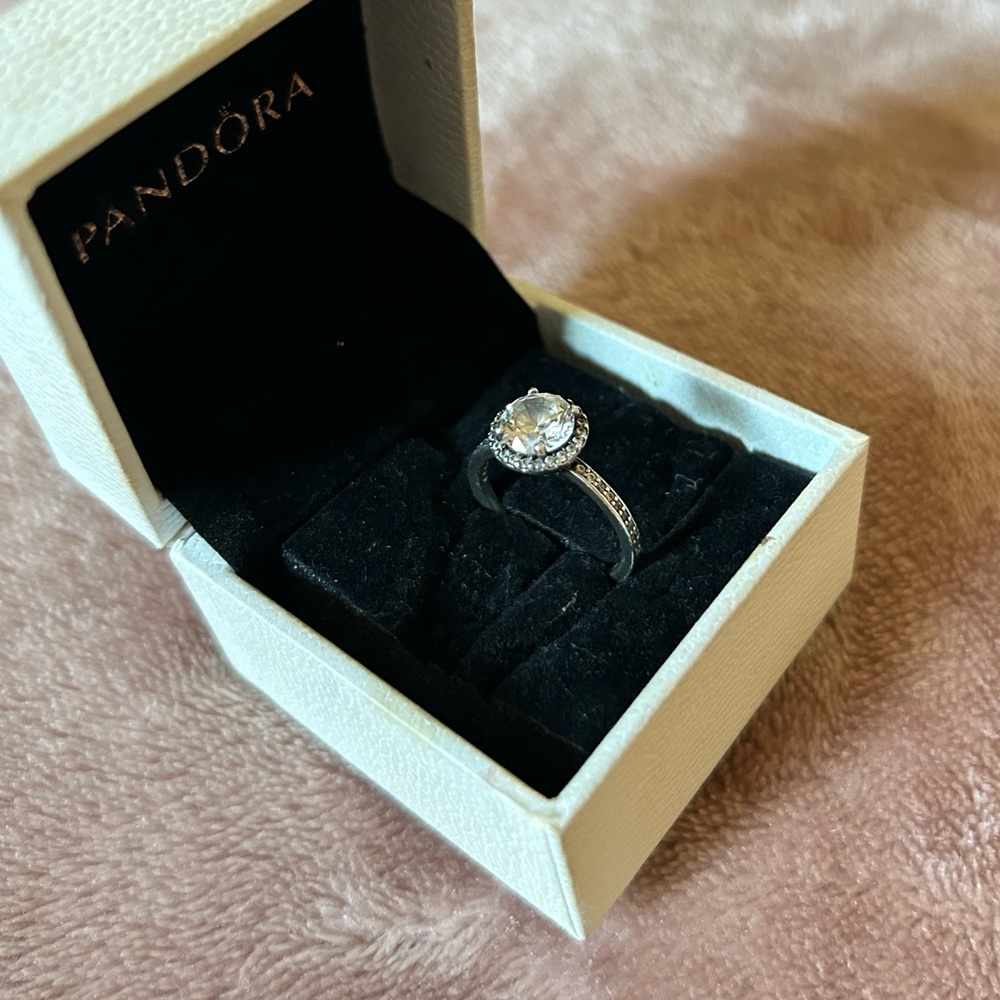 PANDORA CLASSIC SPARKLE HALO RING